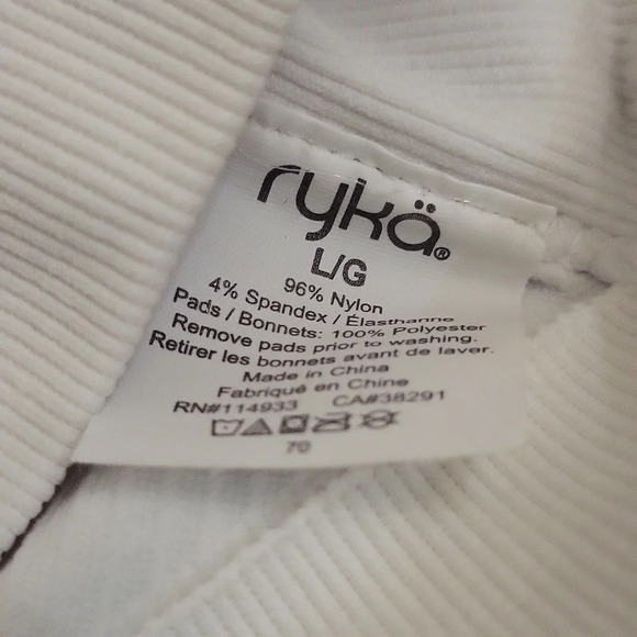 Ryka Women's Texture Zip Sports Bra - Picture 3 of 3